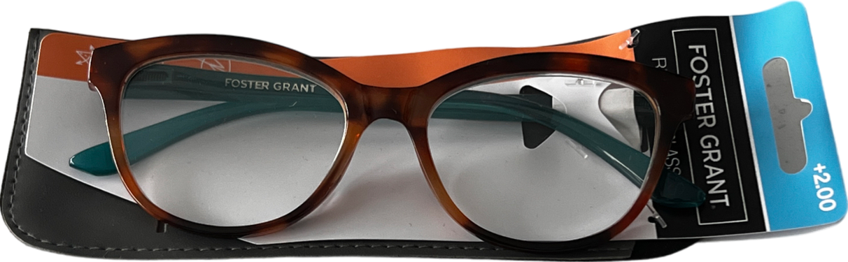 Foster Grant  Danube Lenses Reading Glasses Brown/green +2