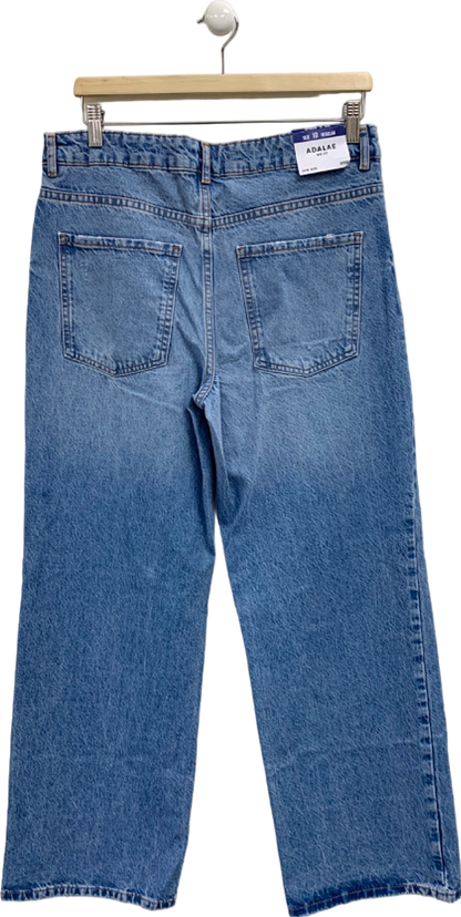 New Look Blue Adalae Wide Leg Jeans UK 10