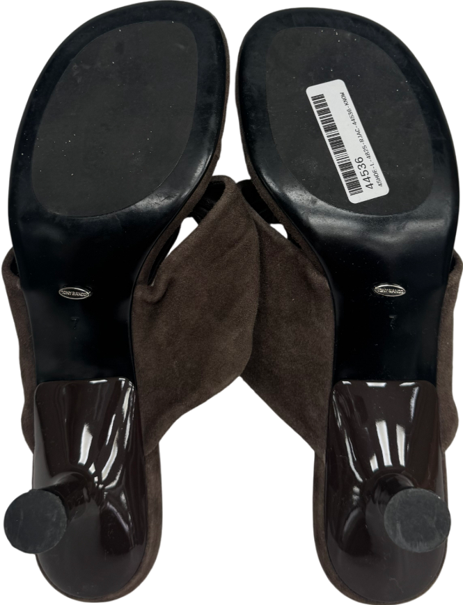 Tony Bianco Brown Topaz Espresso Suede - Us 7 UK 5 EU 38 👠