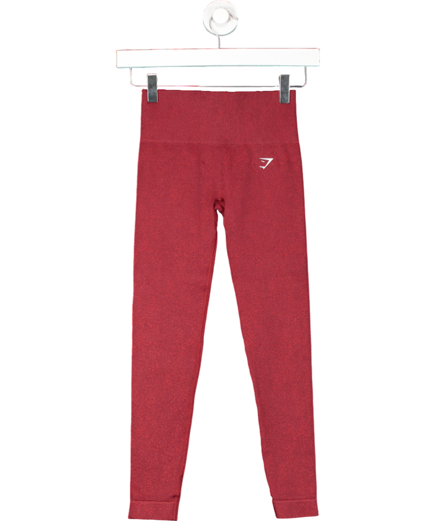 gymshark Red Adapt Fleck Seamless Leggings UK XS