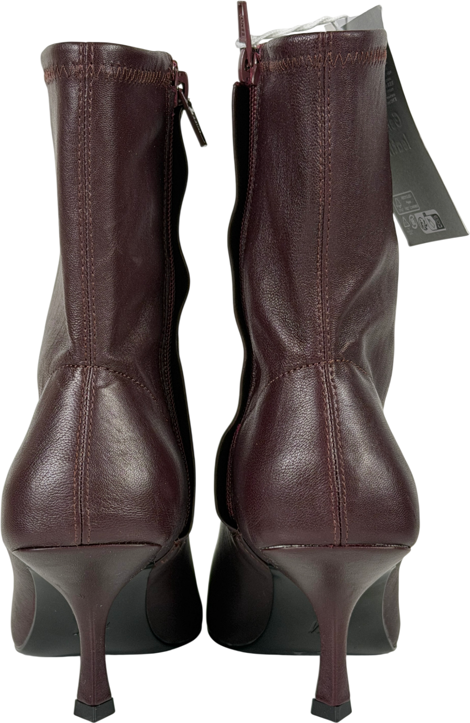 H&M Red Leather Sock Boots UK 6 EU 39 👠