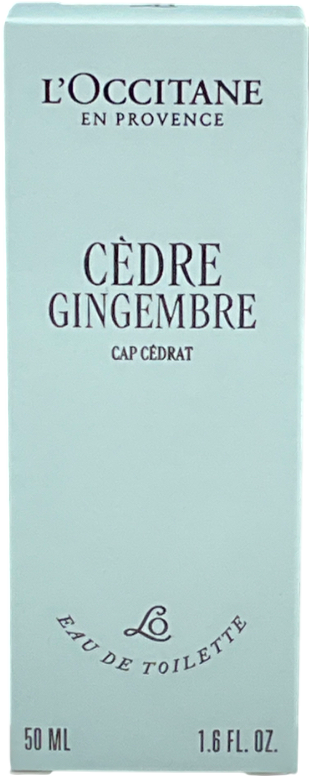 L'Occitane Cèdre Gingembre Eau De Toilette 50ml