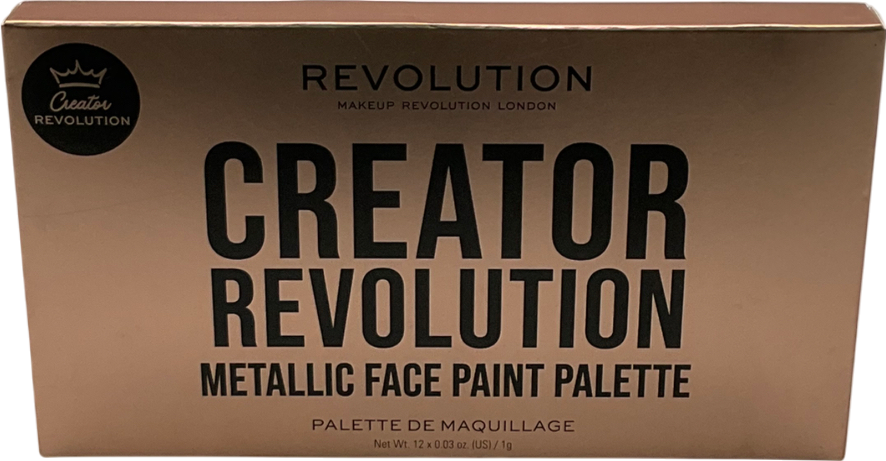 Revolution Sfx Metallic Face Paint Palette 12x 0.03