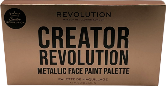 Revolution Sfx Metallic Face Paint Palette 12x 0.03