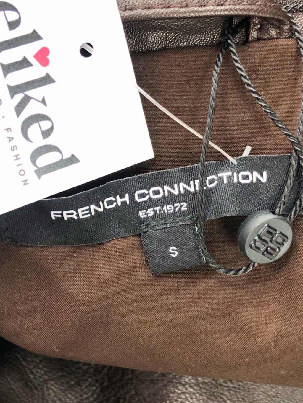 French Connection Black Biker Jacket UK S