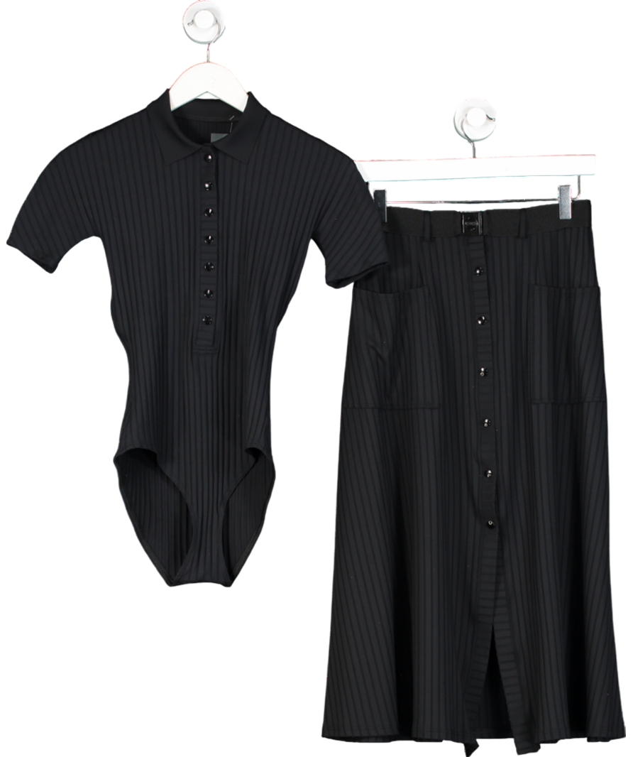Eres Black Copacabana Mid-lenth Skirt And Bodysuit UK 12