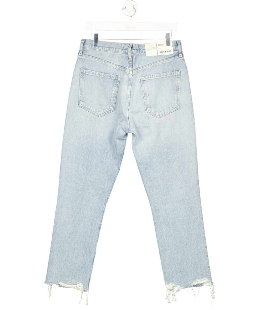 AGOLDE Blue Riley High-rise Straight Leg Crop Jeans W28