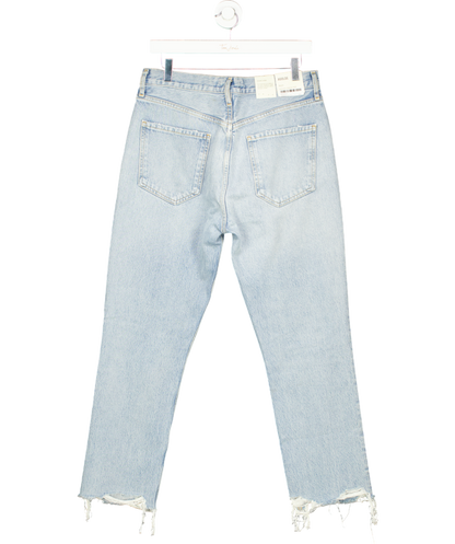 AGOLDE Blue Riley High-rise Straight Leg Crop Jeans W28