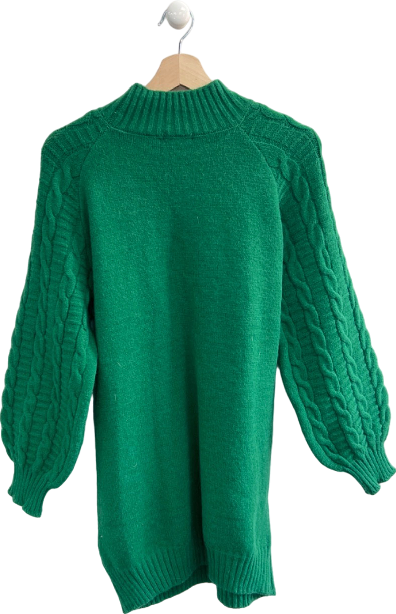 Oasis Green Cable Knit Jumper S-M