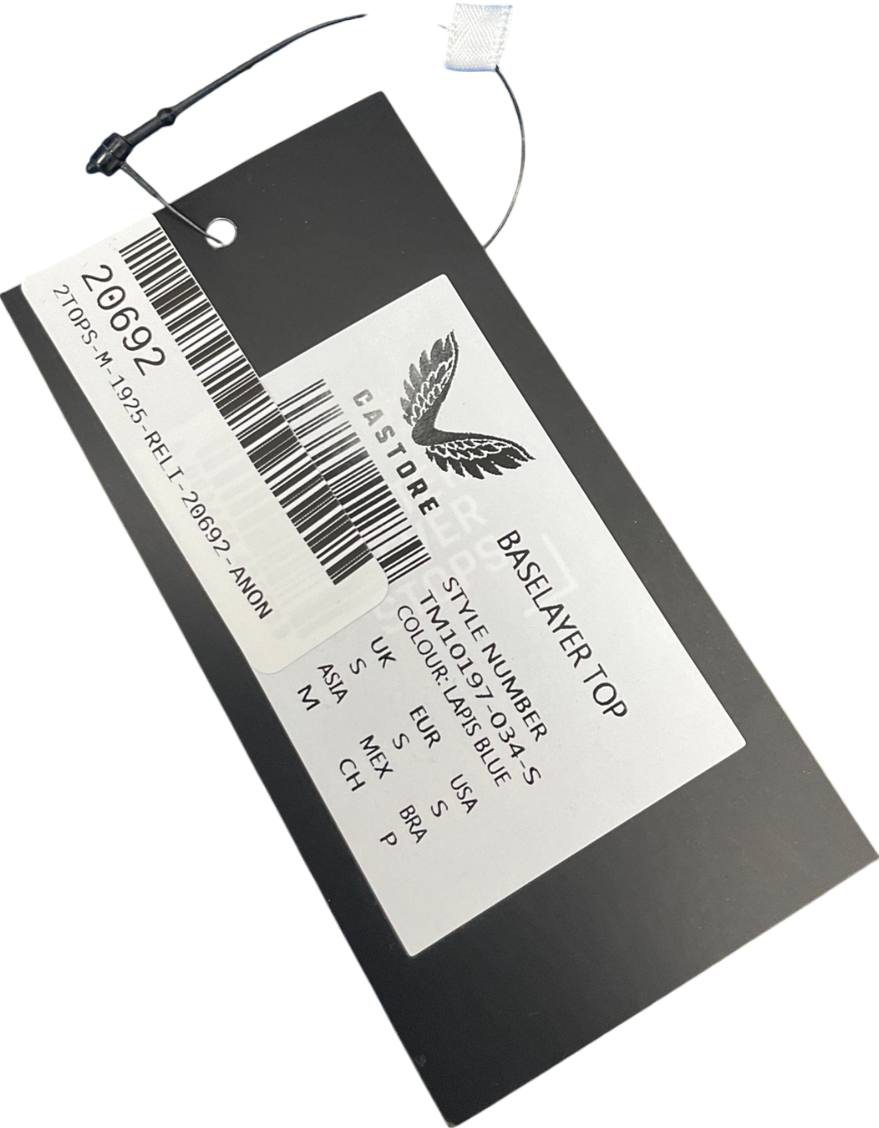 Castore Blue Long Sleeve Baselayer Top UK S