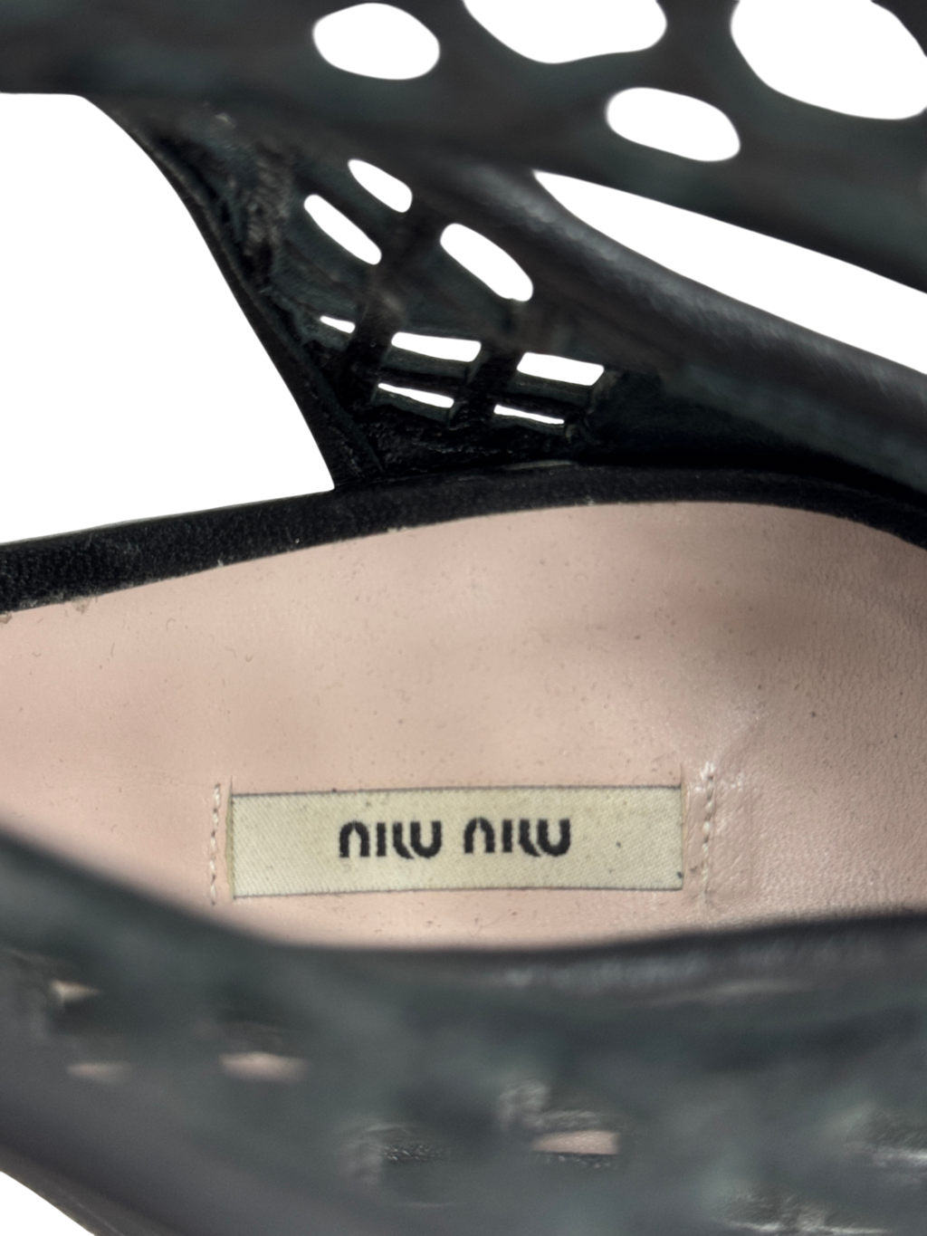 Miu Miu Black Caged Gladiator Wedge Flat Sandals. UK 7 EU 40 👠