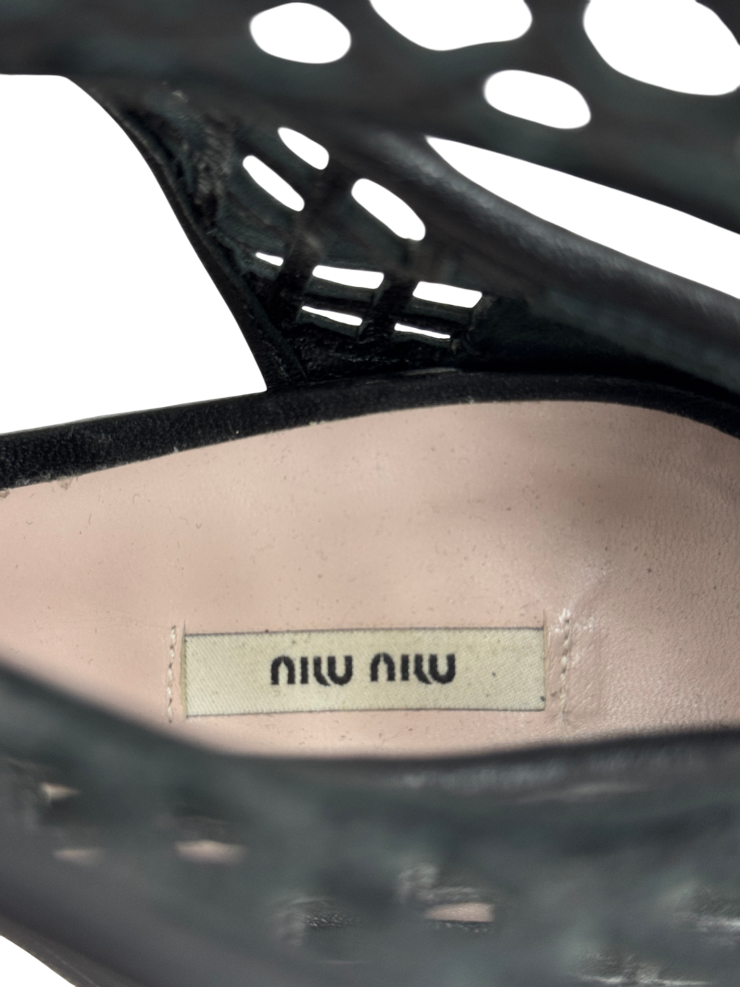 Miu Miu Black Caged Gladiator Wedge Flat Sandals. UK 7 EU 40 👠