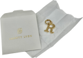 Abbott Lyon Metallic Initial Charm R Gold One Size