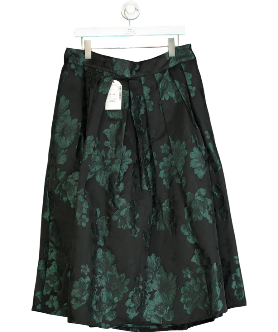 Monsoon Black Julie Jacquard Skirt UK 16