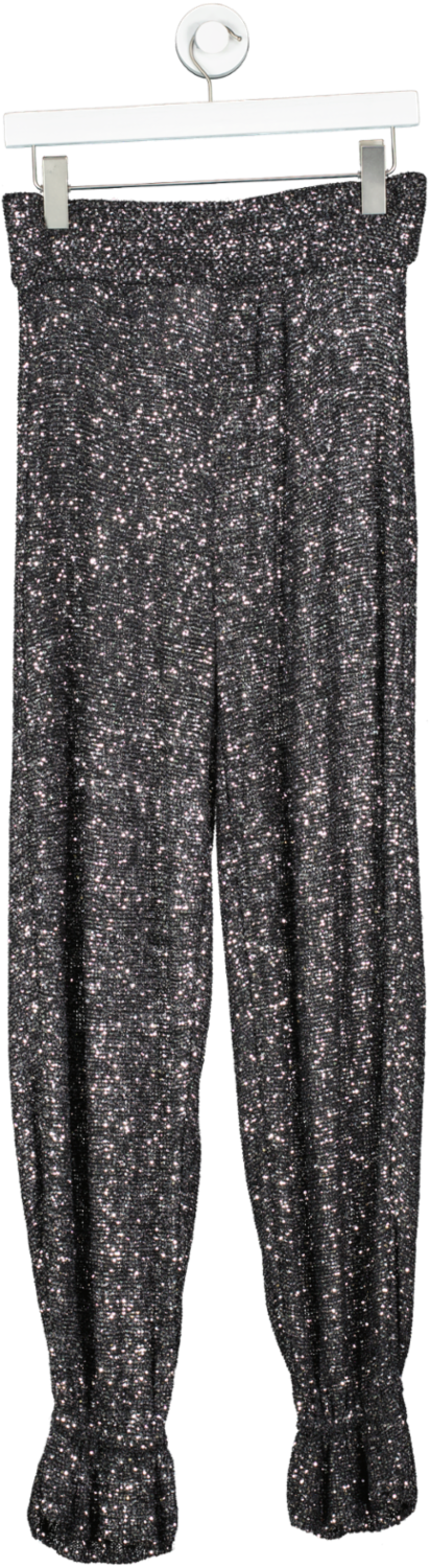 Hayley Menzies Metallic Moonshine Knit Trousers UK S