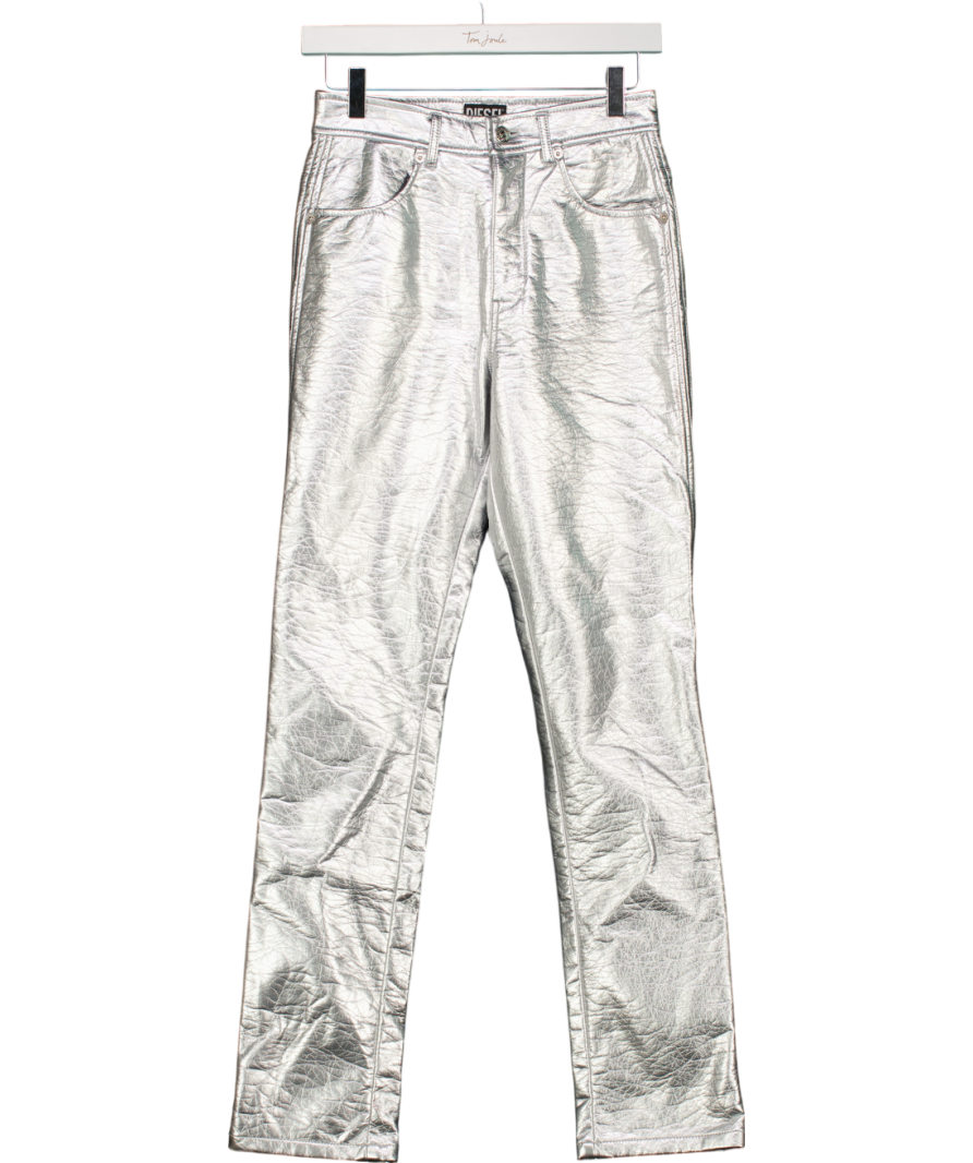 Diesel Metallic Leather Look Trousers W25