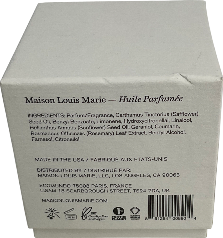 Maison Louis Marie No. 14 Icila Perfume Oil 15ml