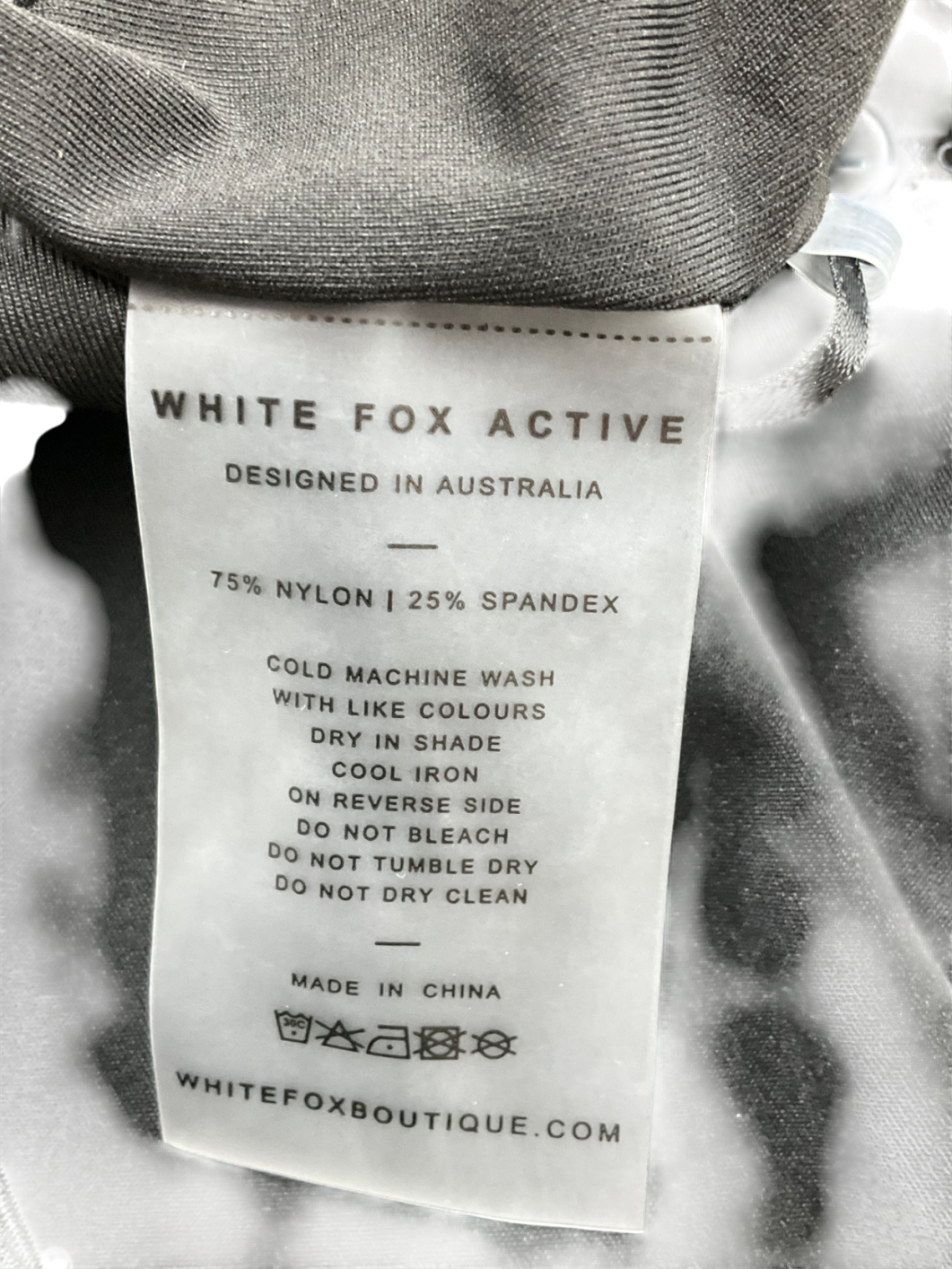 White Fox Black Walk It, Talk It Jumpsuit UK M