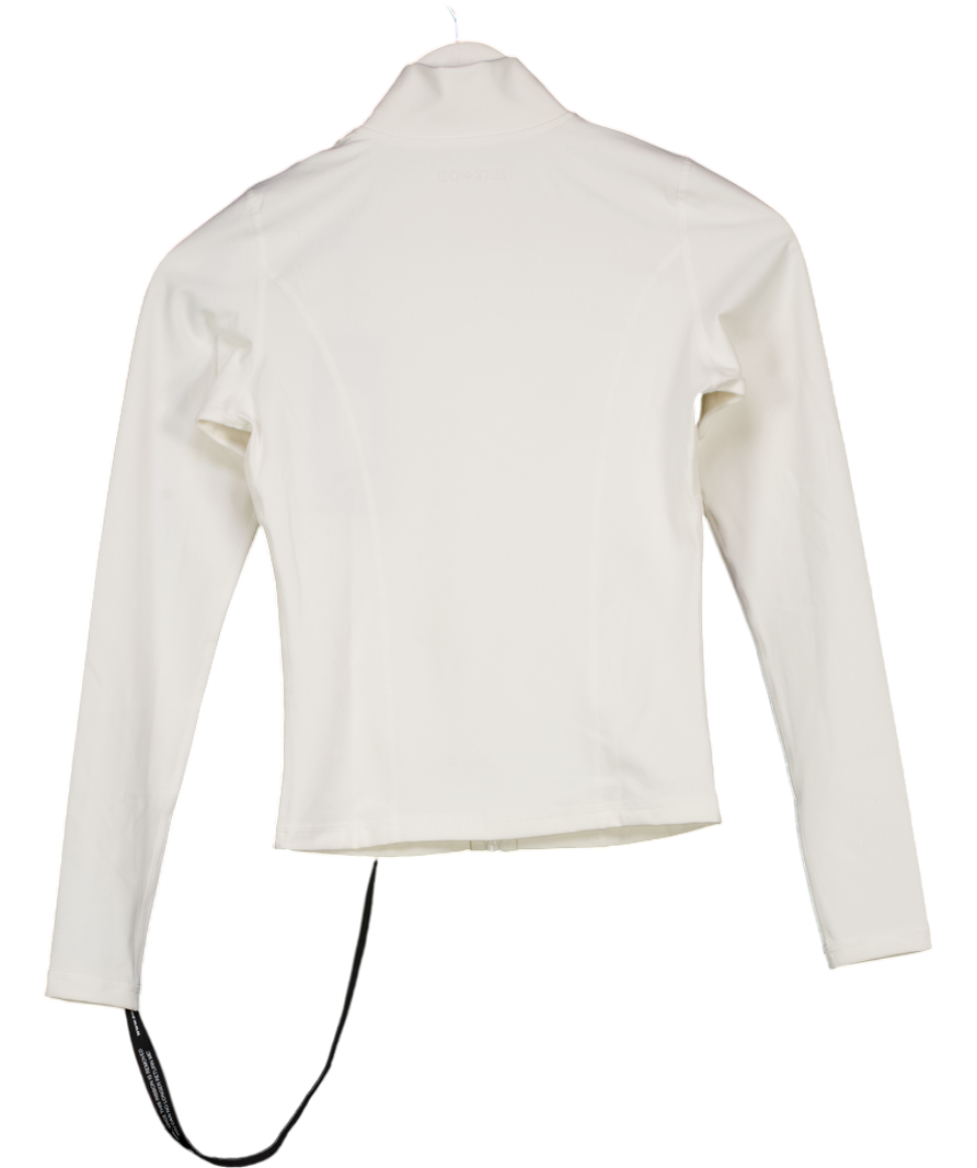 Bo + Tee Cream Zip Up Jacket UK S