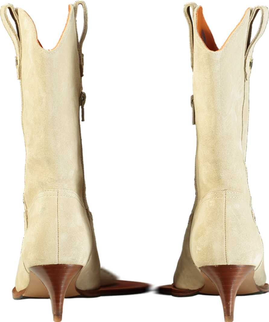 BEN DE LISI Cream Cross Over Flat Sandal UK 5 EU 38 👠