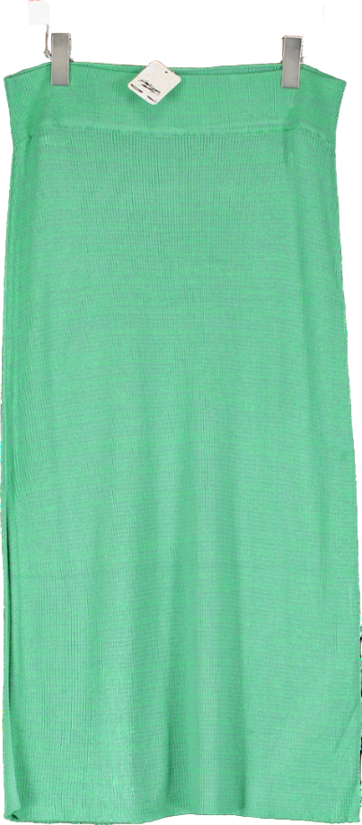 Free People Green Golden Hour Midi Skirt UK L