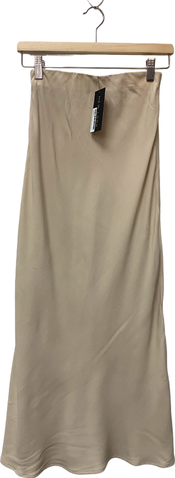 New Look Cream Midi Skirt UK 6