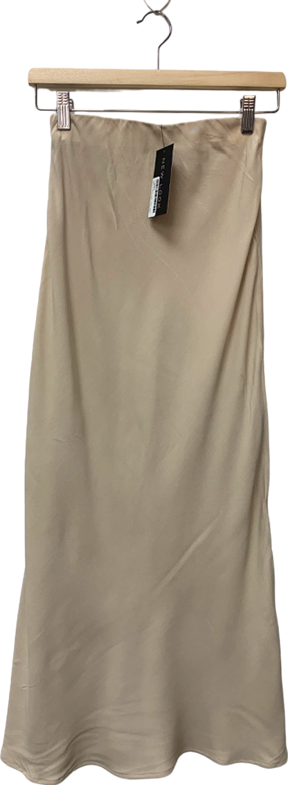 New Look Cream Midi Skirt UK 6