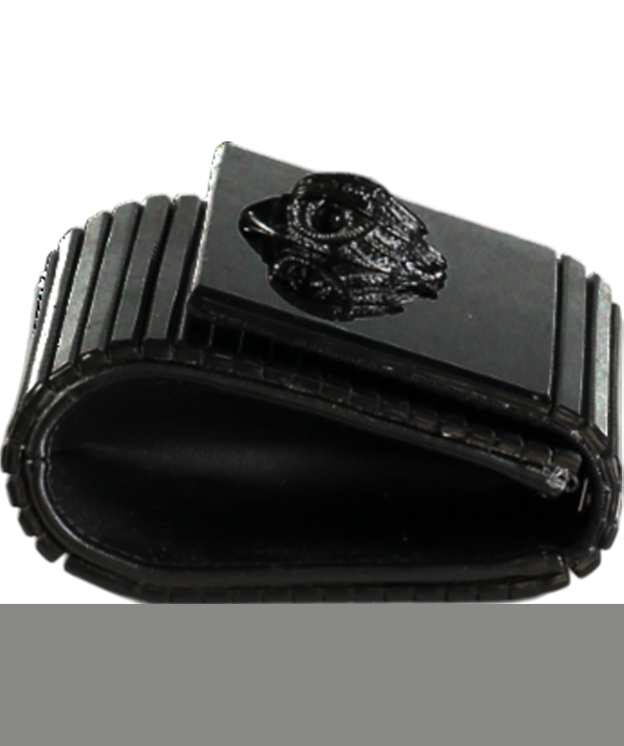 Kurt Geiger Black Drench Party Eagle Clutch Bag