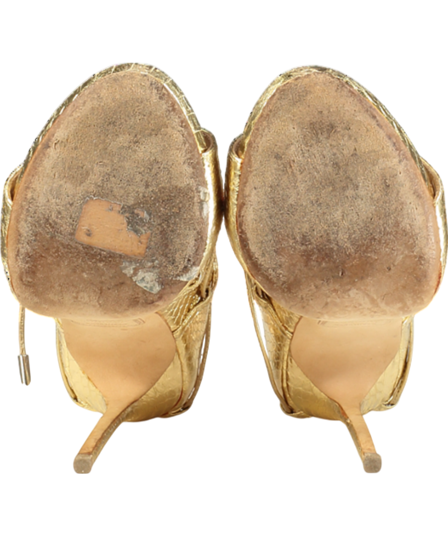 DSQUARED2 Metallic 'riri' Snake Sandal UK 5 EU 38 👠