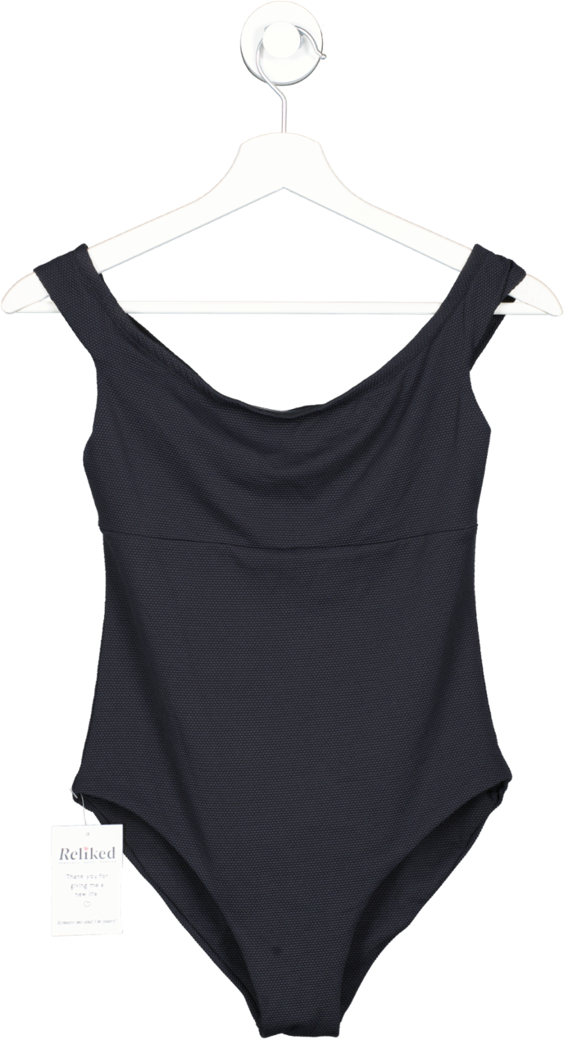 Alicia Swim Black Adrianna One Piece Midnight Waffle UK S