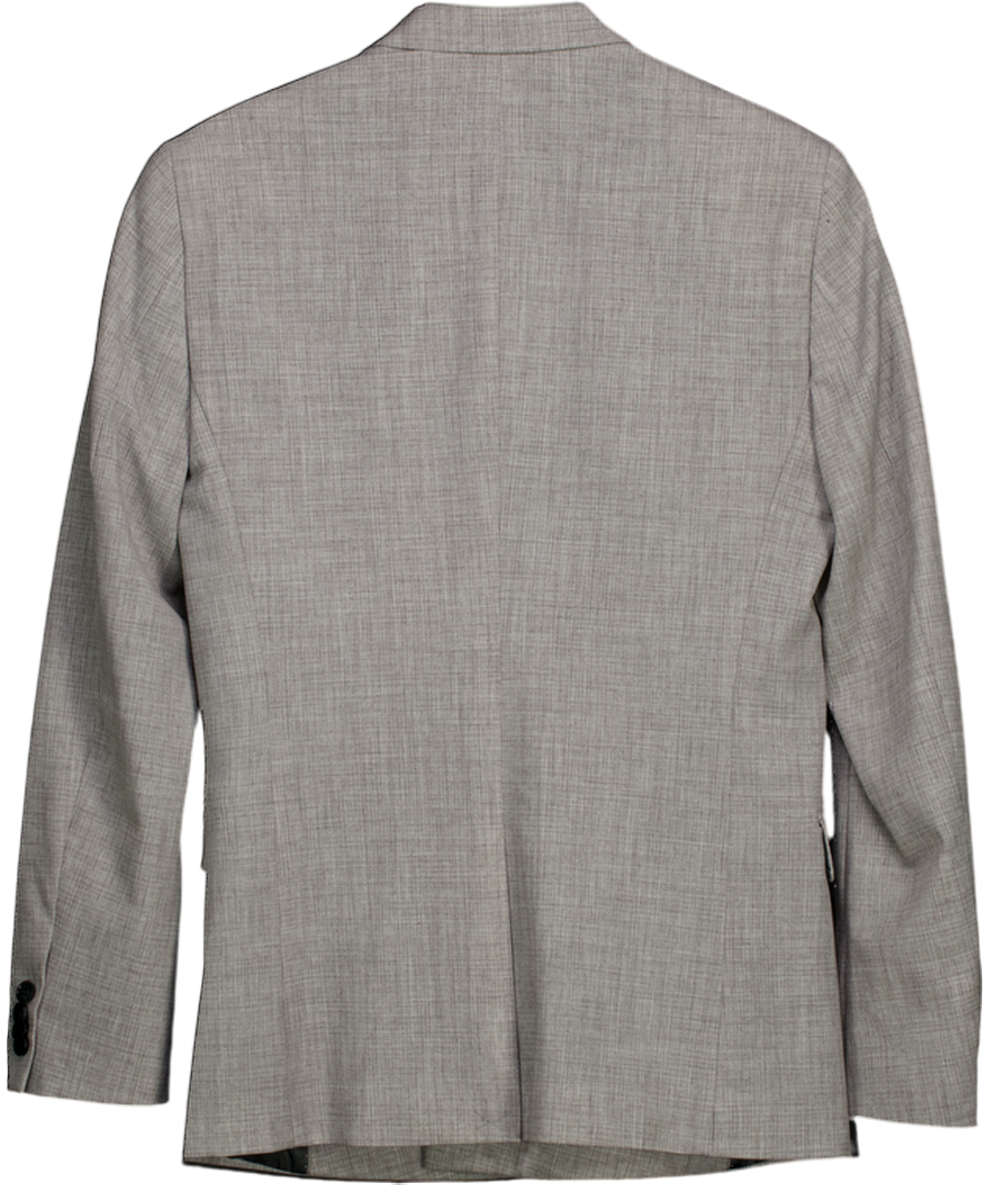 H&M Grey Slim Fit Double-breasted Jacket UK 36" CHEST