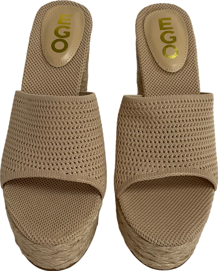 Ego Beige Corto Natural Heels UK 6 EU 39 👠