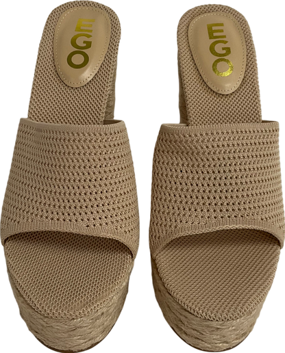 Ego Beige Corto Natural Heels UK 6 EU 39 👠