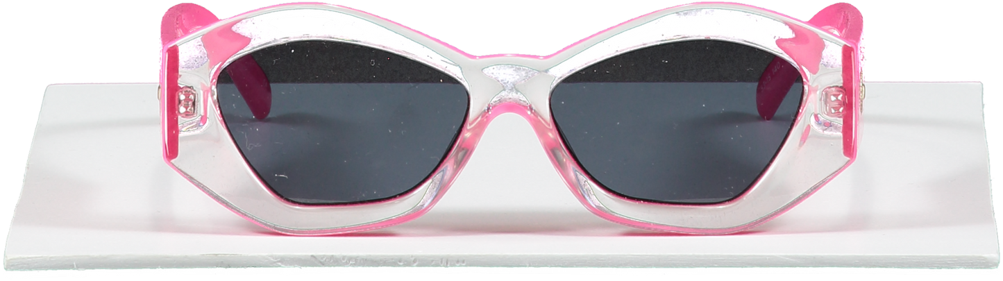 Le Specs Luxe Pink The Ginchiest Sunglasses  in case