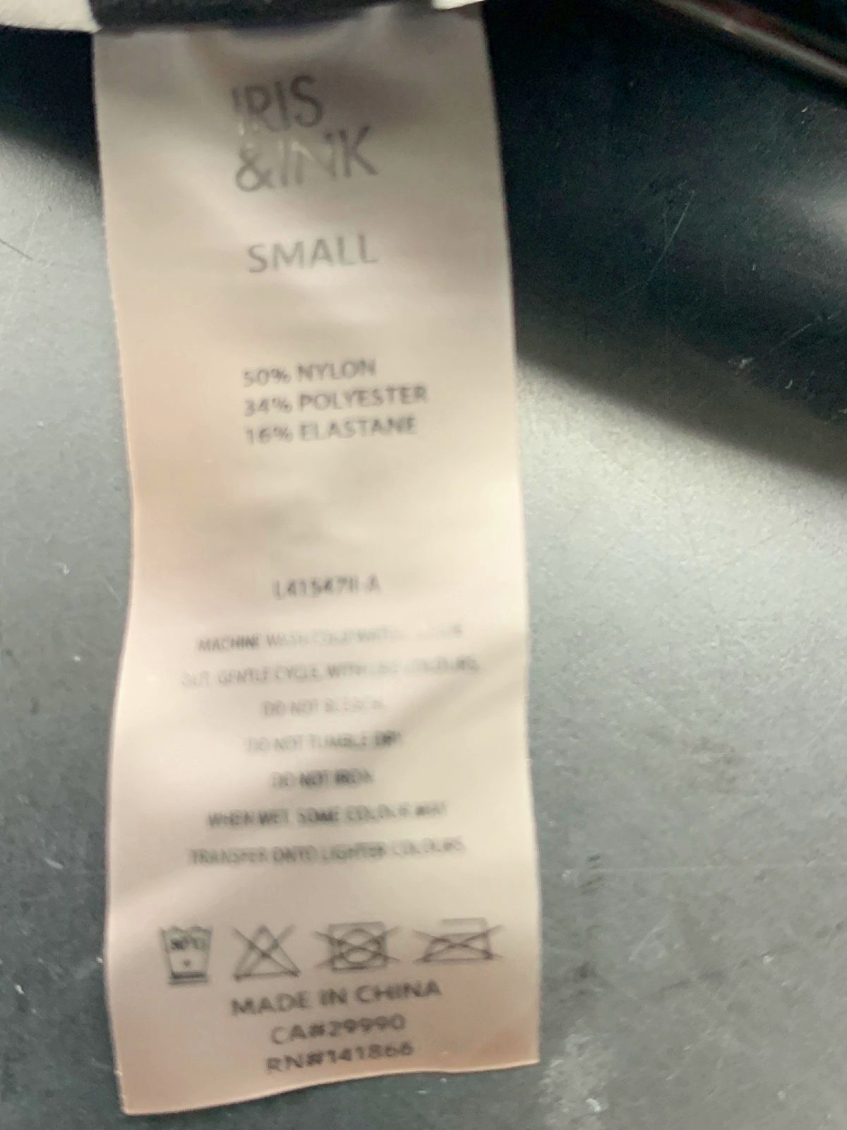 Iris & Ink Navy High-Waisted Leggings UK S