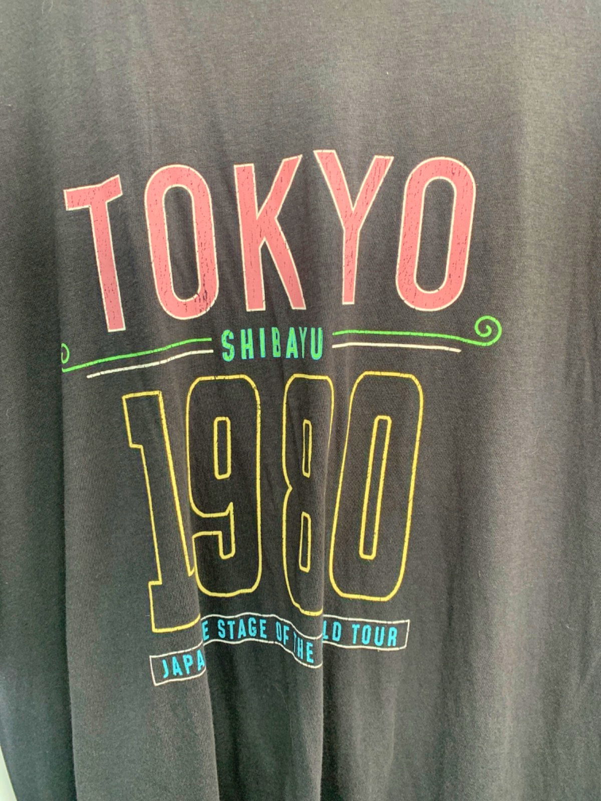 Pilcro Black 'Tokyo 1980' T-Shirt UK S/M