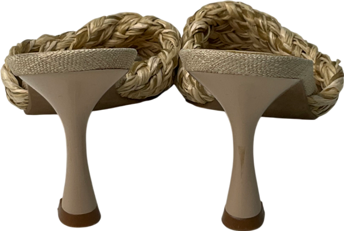 Oasis Beige Woven Heels UK 5 EU 38 👠