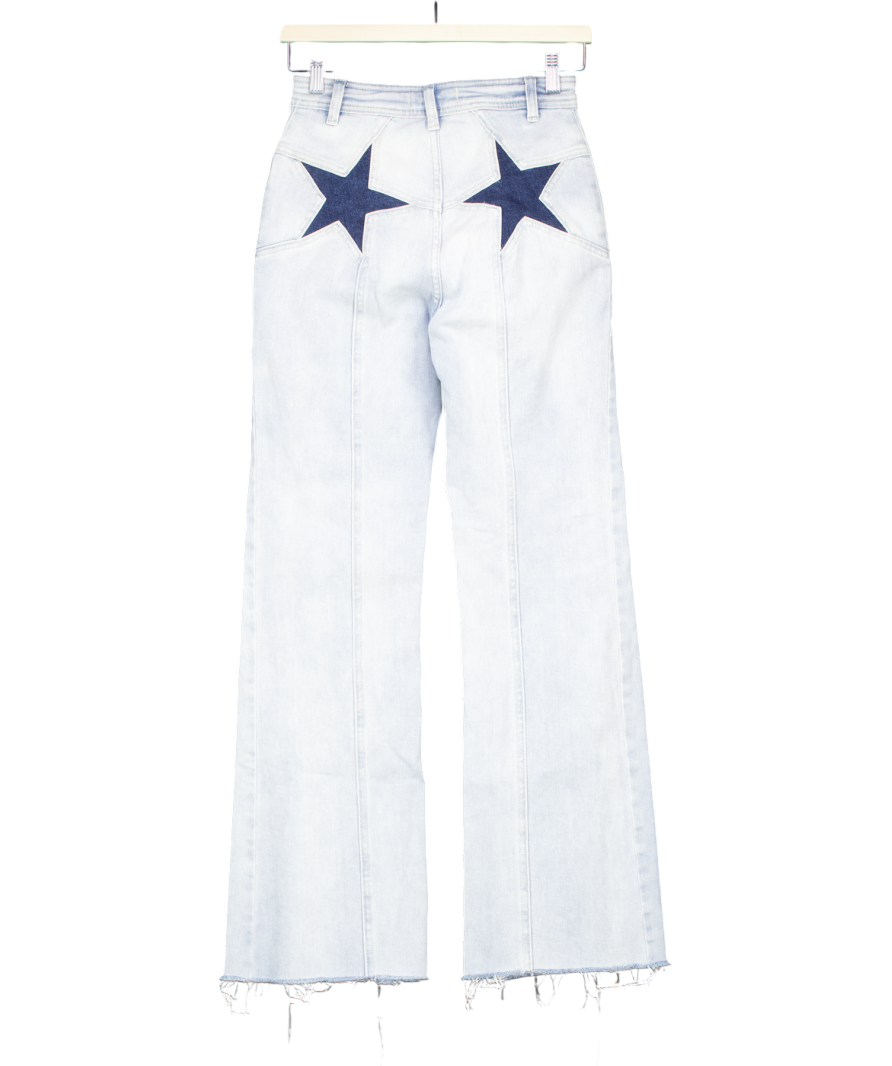 We The Free Blue Firecracker Flare Jeans W25
