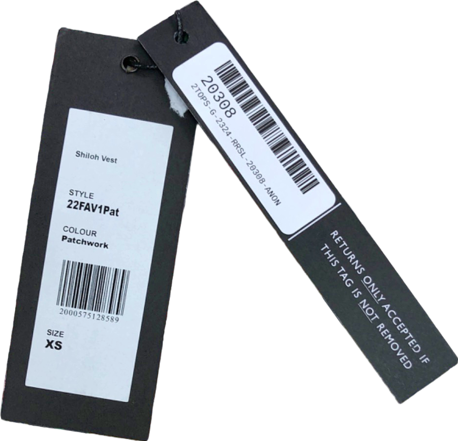 Hunter Bell Patchwork Shiloh Vest XS UK 6