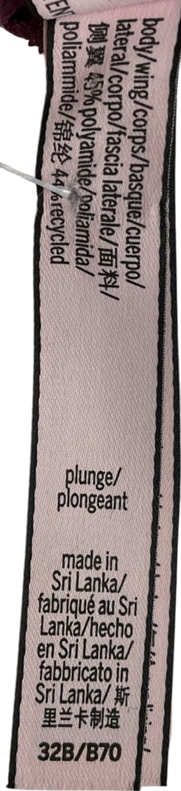 victoria secret Purple Love Cloud Floral Lace Bra UK 32C