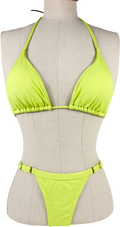 GRACE JACOB Lime Green Bikini UK S