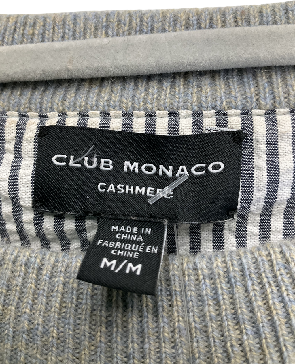 Club Monaco Grey Cashmere Crewneck Sweater UK M