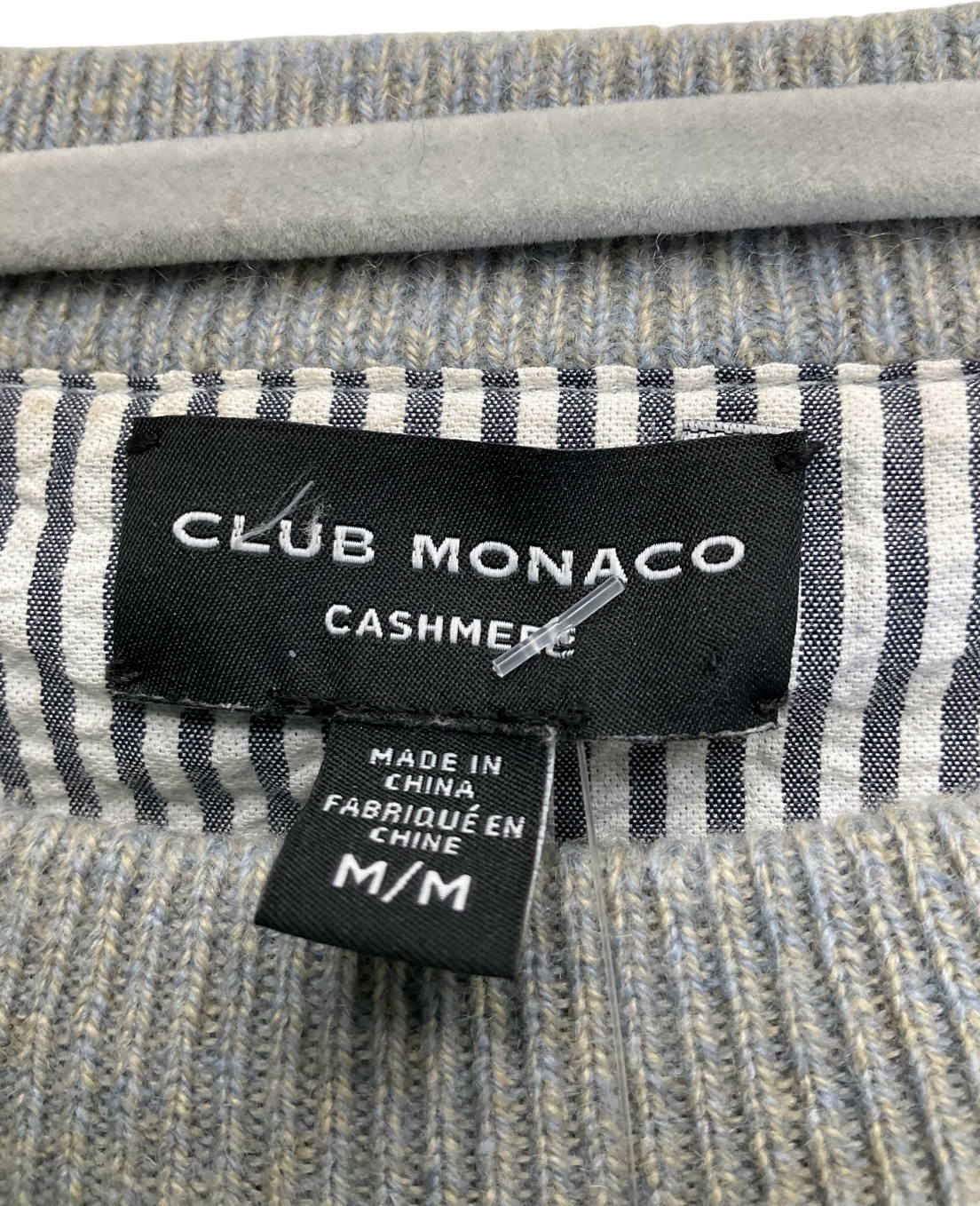 Club Monaco Grey Cashmere Crewneck Sweater UK M