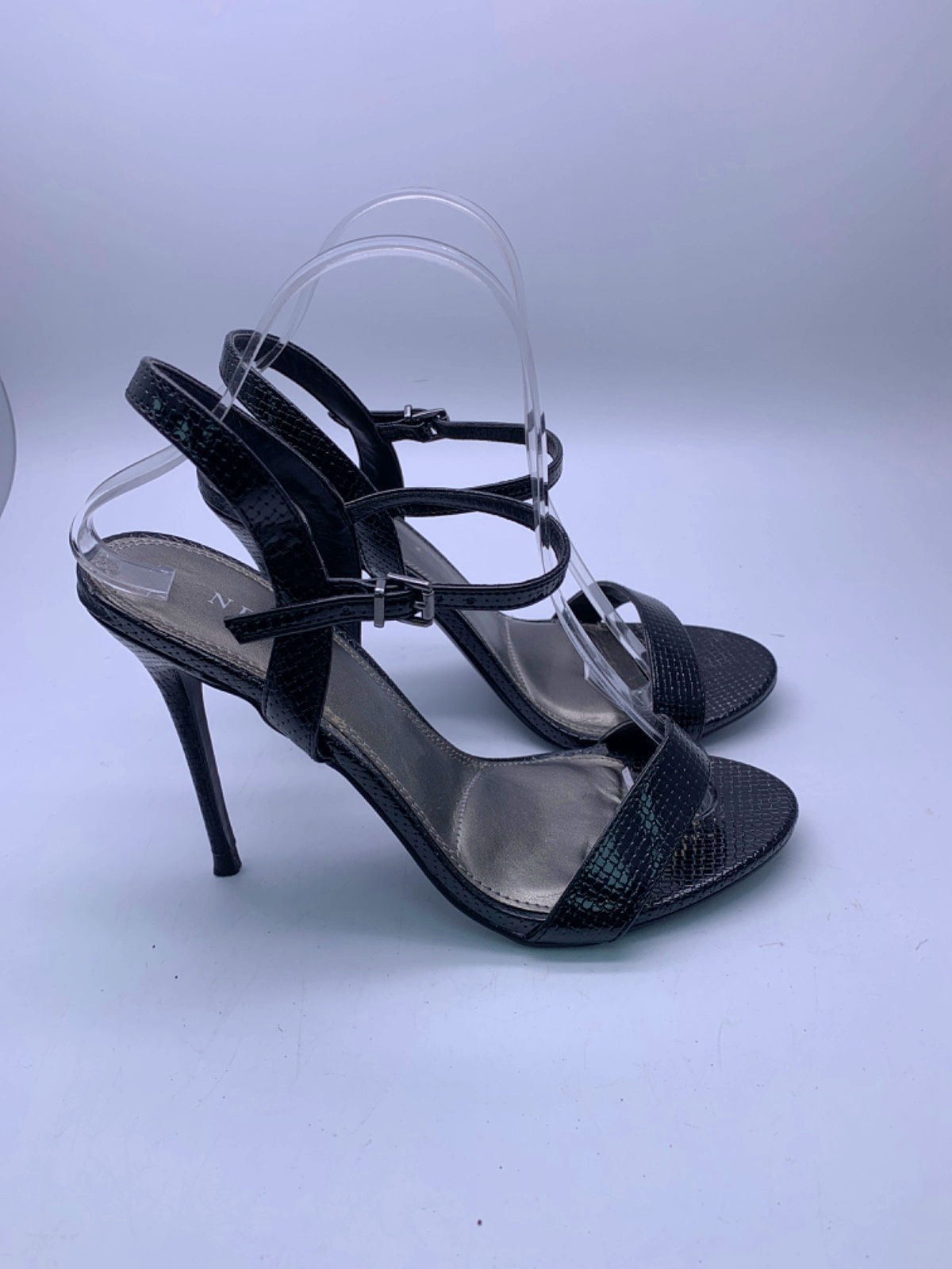 Next Black Strappy High Heel Sandals EU 41 UK 8