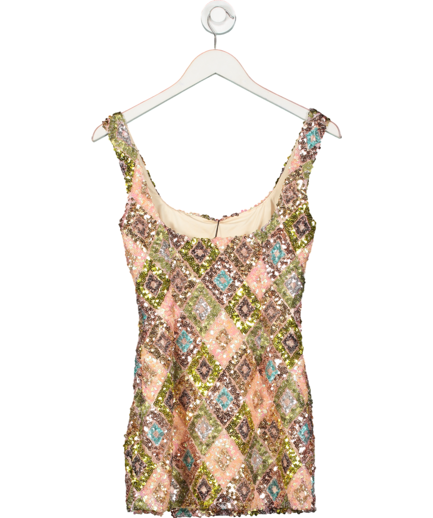 Sorelle UK Metallic Rose Crystal Dress And matching Bag UK S