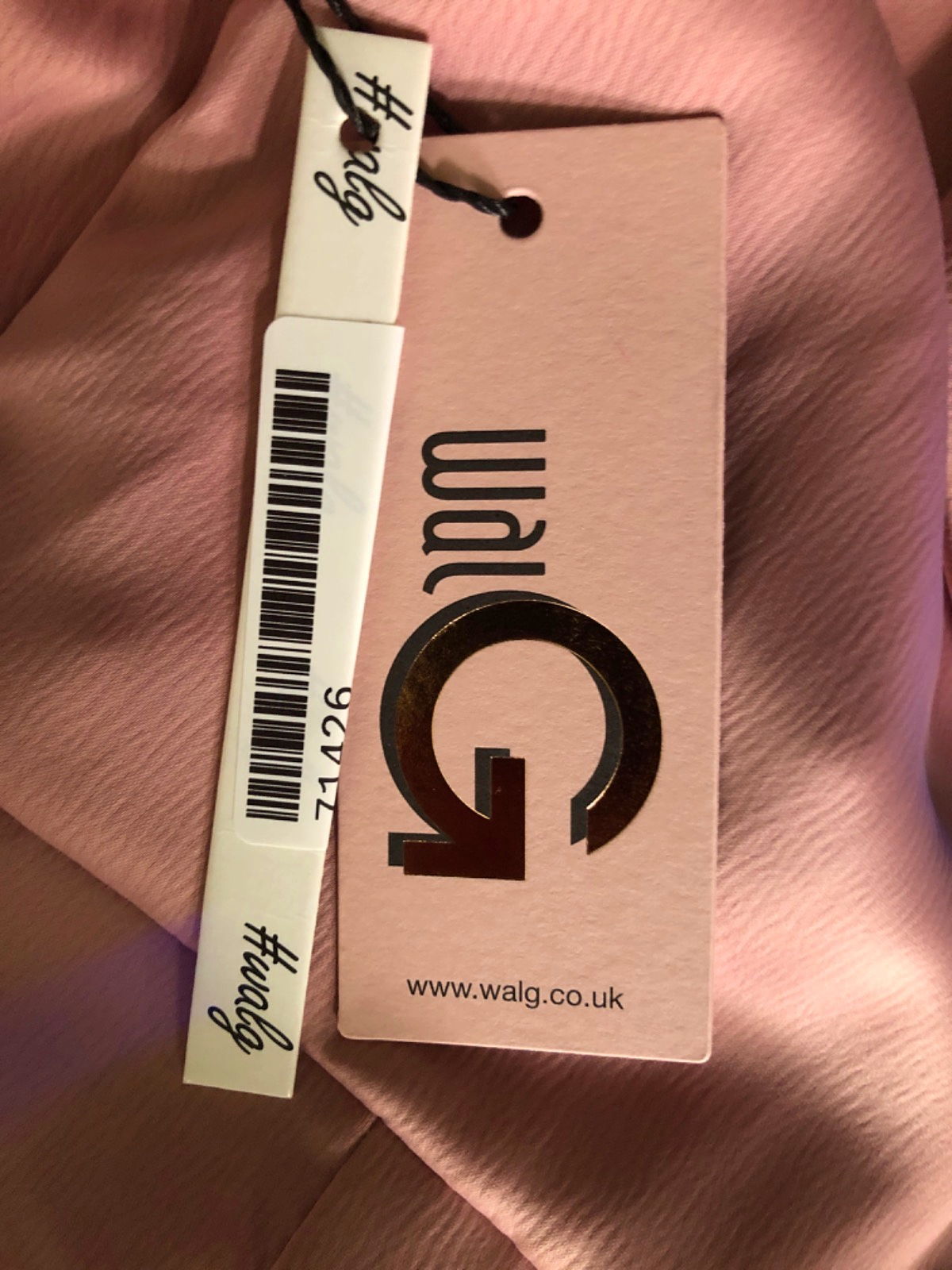 WalG Blush JES09 Off Shoulder Maxi Dress UK 14