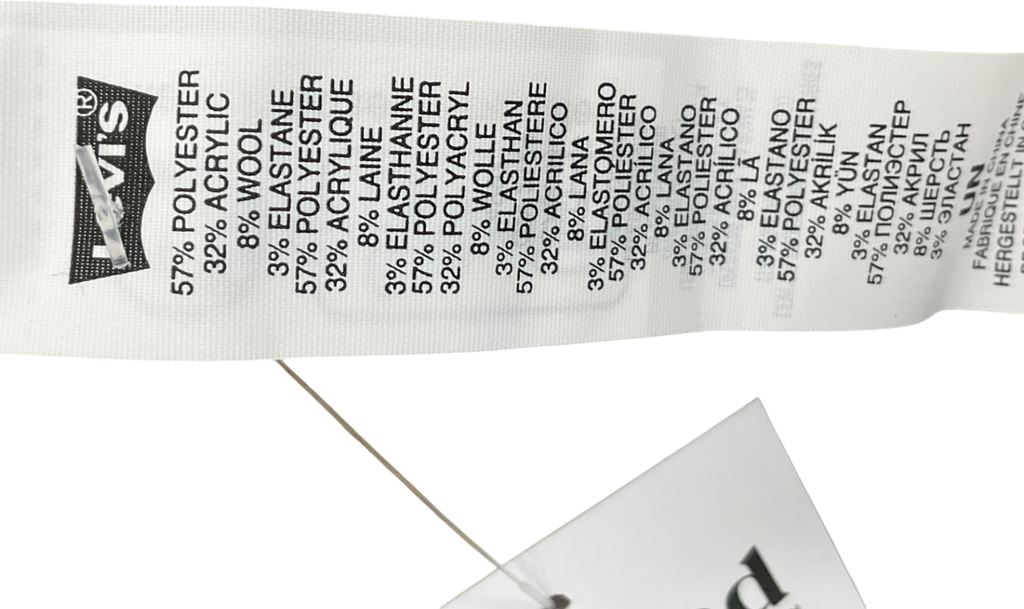 levis Beige Backpatch Cotton Beanie Hat One Size