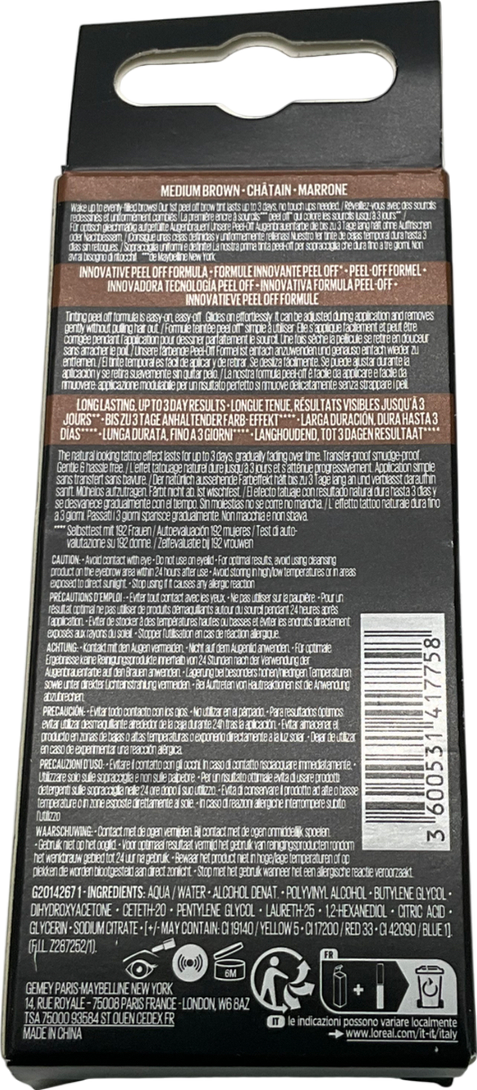 Maybelline Tattoo Brow Medium One size