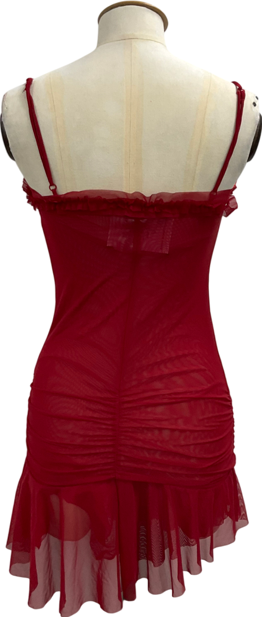 Jaded London Red Fatale Mini Dress UK 6