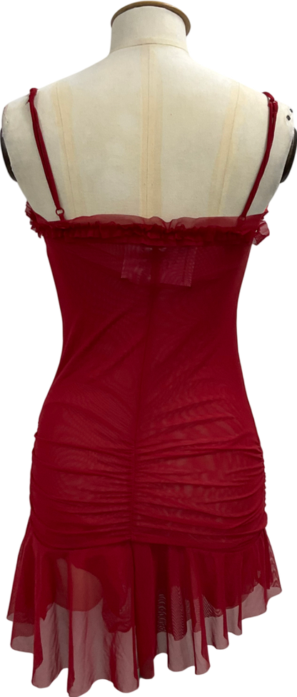 Jaded London Red Fatale Mini Dress UK 6